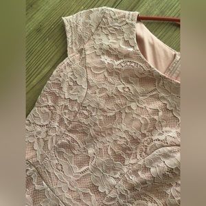 Womens Pink Lace Dress